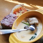 オウミデゴハン ヤミータンク - 魚と野菜のｸﾘｰﾑｿｰｽとか