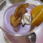 はつしろ - デザートの紅芋のムース (2011/11 オフ会)　