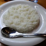 アジャンタ 総本家 - いつも十六穀米ですが今回初めて白米をチョイス