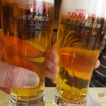 四川料理 桃源郷 - 生ビールでカンパ～♪【２０１７年３月】