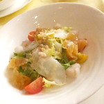 四川料理 桃源郷 - ２０１７温色健美ランチ　２１００円（税込）タイガーナッツと塩麹の前菜【２０１７年３月】