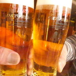 四川料理 桃源郷 - 生ビールでカンパ～♪【２０１７年３月】