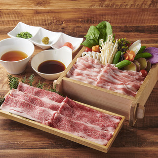 ディナー限定！宮崎牛と南の島豚の蒸籠蒸し