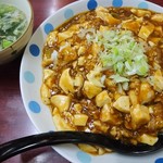 Shoufuku - 麻婆丼、スープ付き。税込み730円