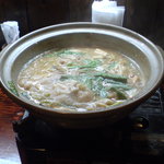 Gyouzabou Jiraiya - モツ鍋（食べかけ）
