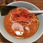 麺通 - カラフトらーめん（辛背油）半麺こってりで 780円 