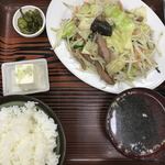 Yokoyama Hanten - レバ野菜炒め定食