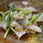 鮨松榮 - 白甘鯛 皮湯引き