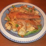 そば・うどん 一休 - 鮭のチャンチャン焼き