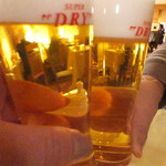 四川料理 桃源郷 - 生ビールでカンパ～♪【２０１８年２月】