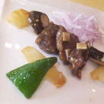 四川料理 桃源郷 - 牛サガリの山わさび入り醬油炒め【２０１８年２月】