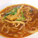 四川料理 桃源郷 - ２０１８温色健美ランチ　２１００円（税込）山椒の香りの味噌と甜麺醤入りタンメン【２０１８年２月】