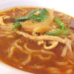 四川料理 桃源郷 - ２０１８温色健美ランチ　２１００円（税込）山椒の香りの味噌と甜麺醤入りタンメン【２０１８年２月】