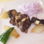 四川料理 桃源郷 - 牛サガリの山わさび入り醬油炒め【２０１８年２月】