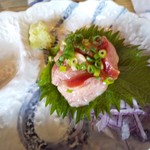 ろばたやき山ろく - 刺身：砂とろ