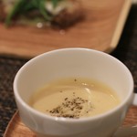 サラマンジェ ド ヨシノ - 新玉ねぎと新じゃがのポタージュであたたまります