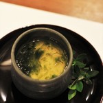 KOYAMA - 金目入りの茶碗蒸し　青さが香り高い