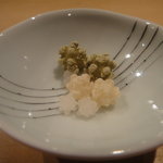 野嵯和 - 自家製金平糖三変化（塩、柚子、抹茶）