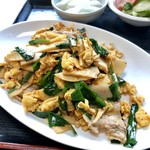 中華料理　幸莱 - バラ肉玉子辛し炒め定食