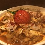Oden to tempura harebare midori - 担担トマト鍋。