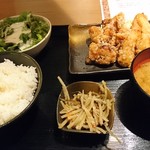 koshitsuizakayatorijuubee - 唐揚げ定食　750円