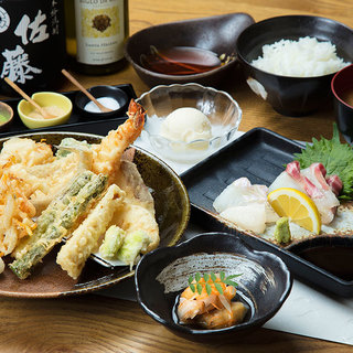 [Dinner] Freshly fried tempura served in small portions! We recommend the bamboo course.