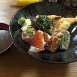 谷町 一味禅 - 新名物 一味禅のよくばり丼（￥1200）