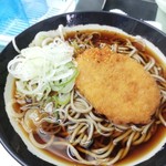 日栄軒 - コロッケそば¥380＋ネギまし¥20