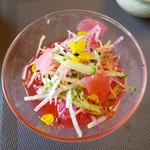 山ごぼう - 花の酢の物