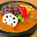 肉食家さんのハンバーグ にくきゅうグリル - 