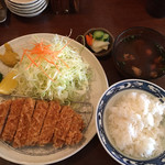 とんかつ 光 - 上ロースカツ定食