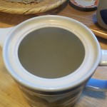 手打ちそば くるみの木 - 蕎麦湯は綺麗だす！