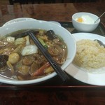 祥和居 - 広東麺＋ミニチャーハン680円