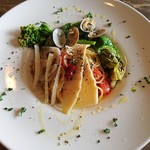 カフェアンドバー チェルキオ - 春野菜のペペロンチーノスパゲッティ