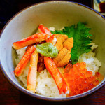 よねさん - 生うに＆紅ズワイ丼