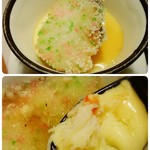 海の別邸ふる川 - 虎杖浜茶碗蒸し　真鱈新引き揚げ(毛蟹•たらこ•椎茸)