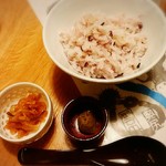 海の別邸ふる川 - 北海道雑穀米(柚子胡椒で)