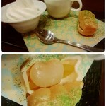 海の別邸ふる川 - 登別酪農館ソフトクリーム　最中(きんとき•白花豆•抹茶)