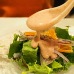 ペンションプチポワ - サラダ イチゴドレッシングで