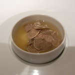 カセント - 牛蒡のニョッキ　鴨のコンソメスープ　白トリュフかけ