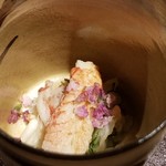 馳走 啐啄一十  - ⑰毛蟹(北海道函館産)
      毛蟹の産卵期は晩秋～晩冬、秋～冬の毛蟹は味わいが濃くなり、コクがあります。
      まだ冬の親の毛蟹らしい強めの旨みが美味しく頂けました。