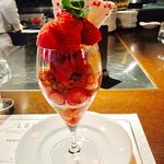 フォーチュンガーデンキョウト - お目当ての苺パフェ♡