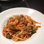 フォーチュンガーデンキョウト - イカと新玉のトマトソースパスタ♡