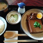 ごはん屋 鉄神 - 肉豆冨定食（梅）840円