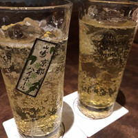 侘家古暦堂 祇園花見小路本店 - 京都ハイボールやって☆
                    たしか緑茶わり！？さっぱりで焼き鳥と相性良い。