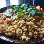 スプーンソング - 【南インドの本格ビリヤニ ～現地の人もこういうのを食べてますVer.～】思うように炊けなかったそうですが、それでも私には満足できるビリヤニでした。