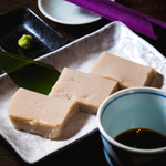 Homemade soba tofu