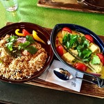 スプーンソング - 南インド風ビリヤニ＆ケーララフィッシュ(ブリ)カレー 1,300円