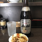 中華そば べんてん - ビールとお通し