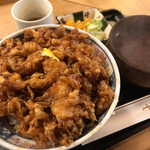 天茂 - 天茂(かき揚丼、赤だし)